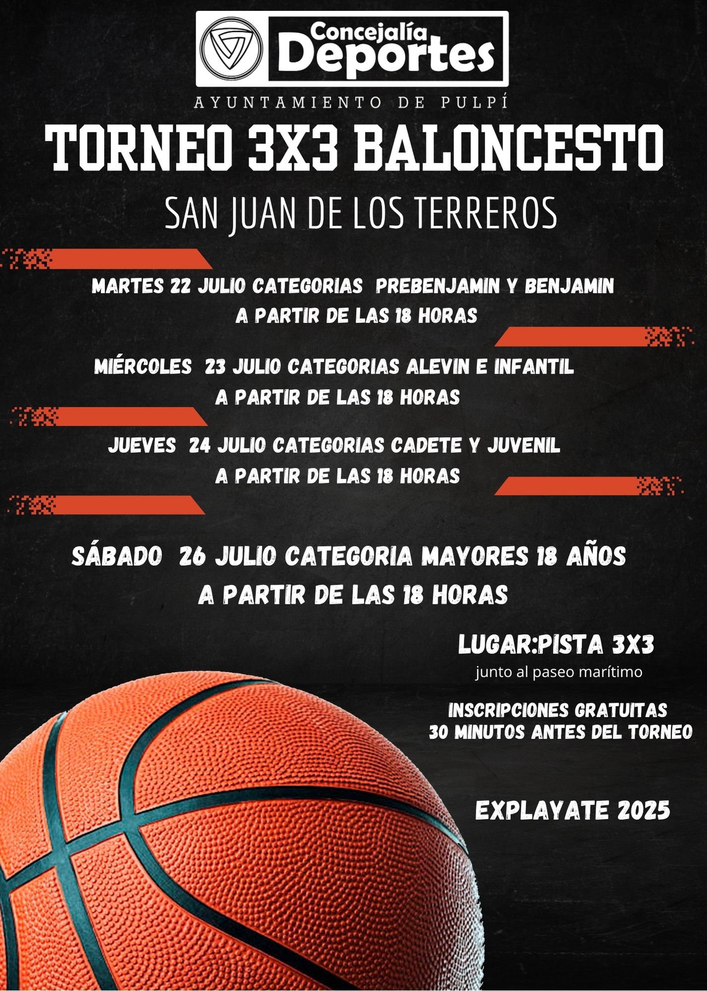 TORNEO BALONCESTO 3X3 EXPLAYATE 2025